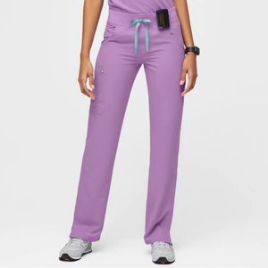 NEW Figs Lilac Dawn Kade Cargo Scrub Pants